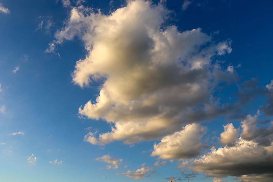 clouds, background, sky, nature, light, evening, atmosphere HD wallpaper