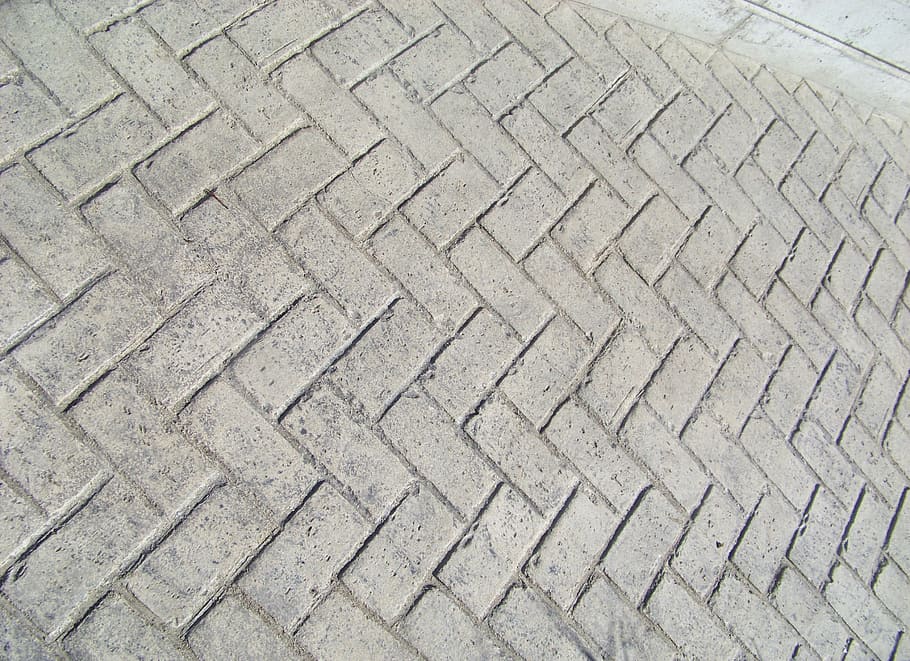 Bricks, Background, Patterns, Gray, grey, cement, concrete HD wallpaper