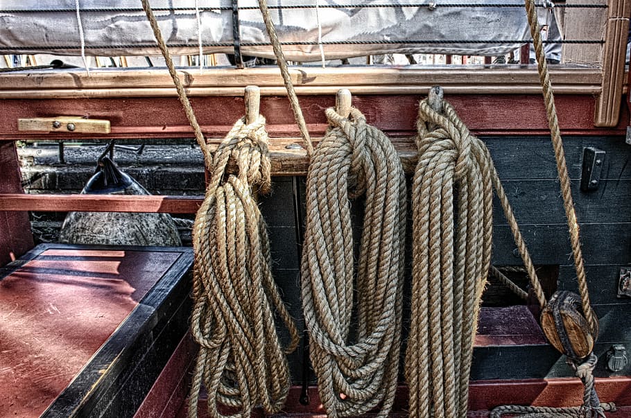 HD wallpaper: ropes, boat, tall ships, vessel, nautical, sailboat