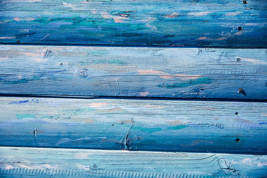Blue and green toned wood texture, image captured with a Canon DSLR HD wallpaper