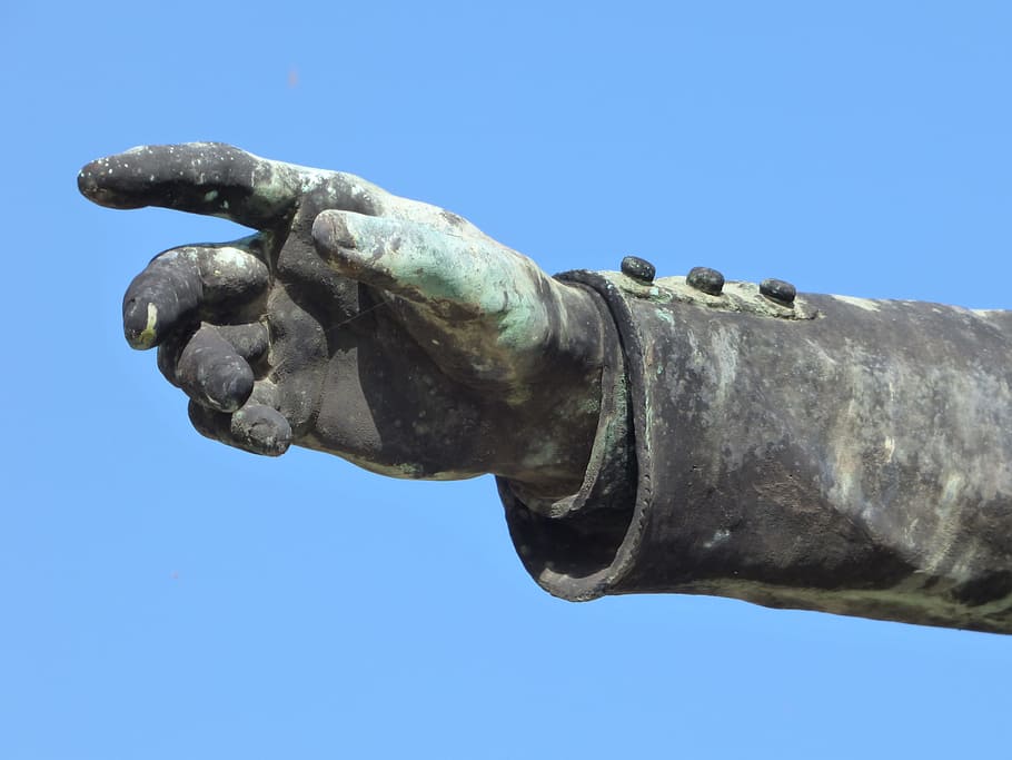 Hand, Bronze Statue, street statue, metal, hungary, hungarian