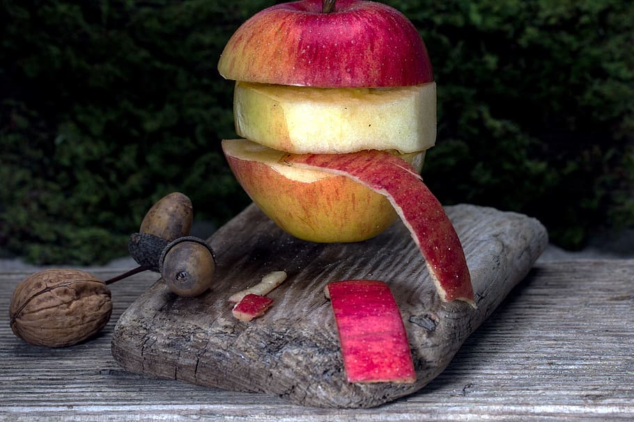 Fruit, Red, Apple, Peel, Nuts, apple peel, food and drink, vegetable HD wallpaper