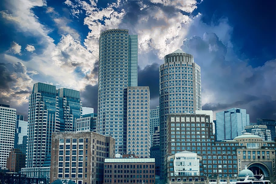 Tower Blocks, Skyscraper, City, Modern, architecture, building HD wallpaper