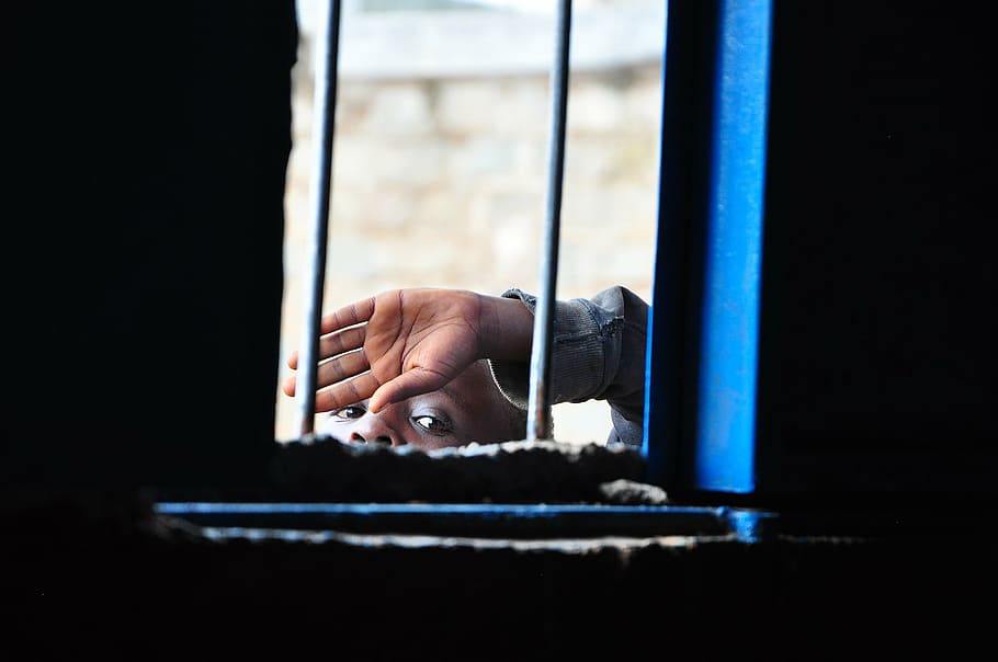 person outside house, africa, window, view, watch, see, observer HD wallpaper
