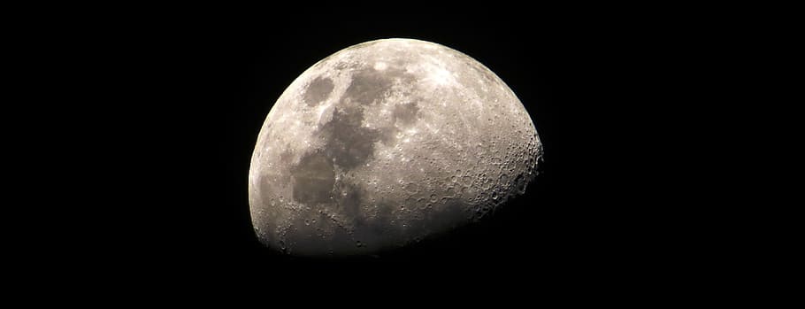 moon illustration, image, sky moon, space, astronomy, night HD wallpaper