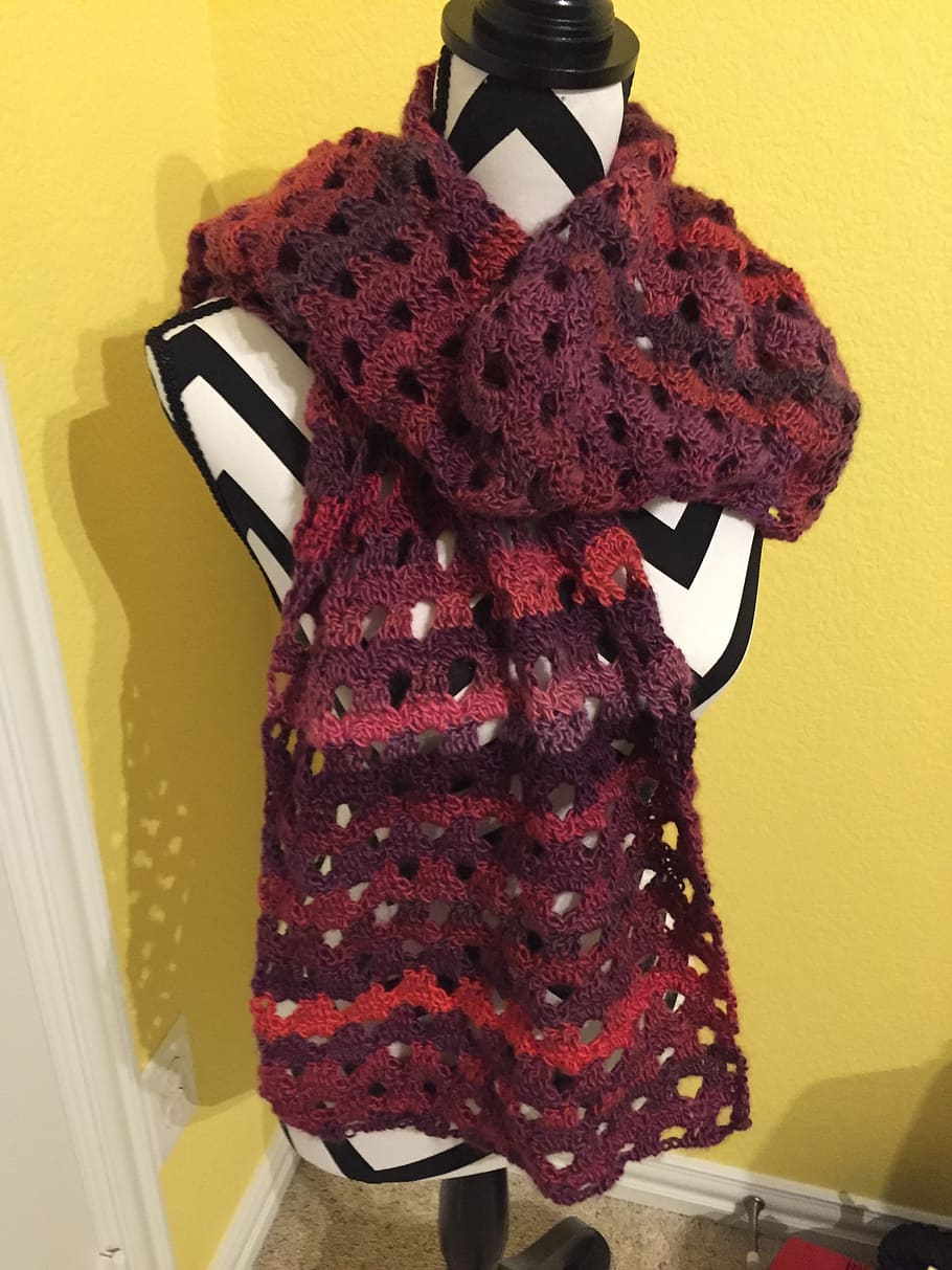 scarf, handmade, winter, wool, craft, decorative, knitting HD wallpaper