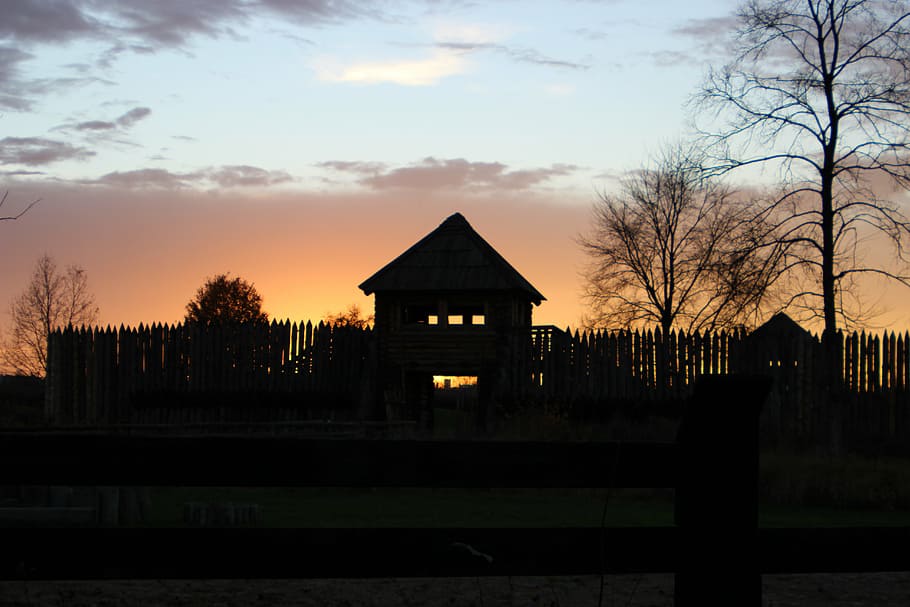 profession, kalisz, sunset, settlement, the sun, twilight, scenery HD wallpaper