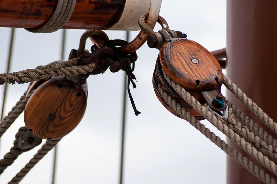sailing vessel, rigging, harness lines, role, rope, nautical Vessel, HD wallpaper
