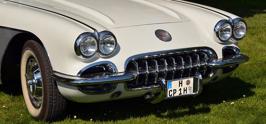 oldtimer, chevrolet, corvette, auto, classic, pkw, old car HD wallpaper