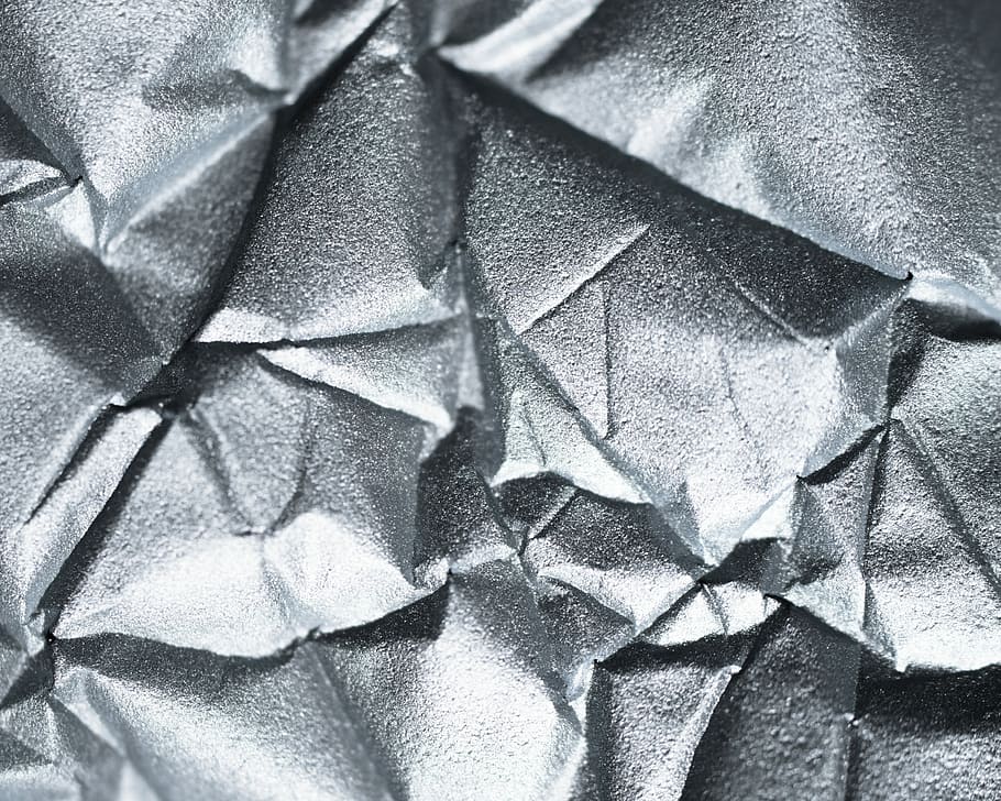 gray crumpled paper grayscale photography, texture, abstract HD wallpaper