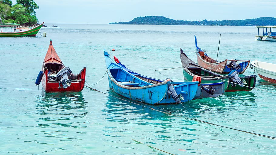 several assorted-color boats on body of water, sail, sea, ship, HD wallpaper