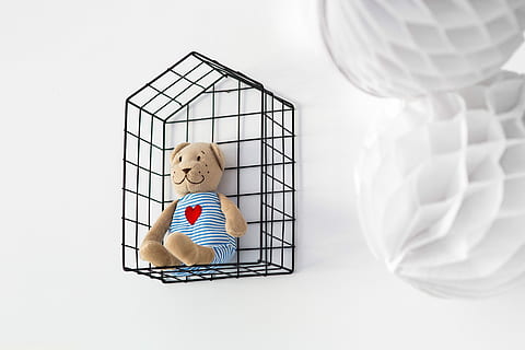 Various toys and items on shelves, wall, shelf, miscellaneous HD wallpaper