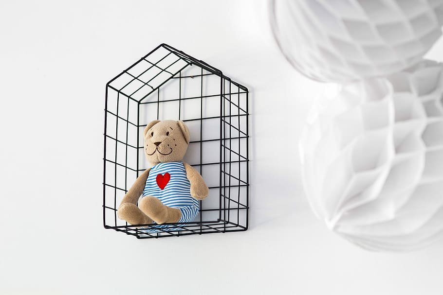 Various toys and items on shelves, wall, shelf, miscellaneous HD wallpaper