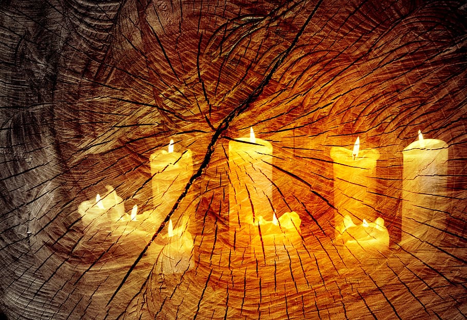 white lighted candle lot illustration, candles, candlelight HD wallpaper