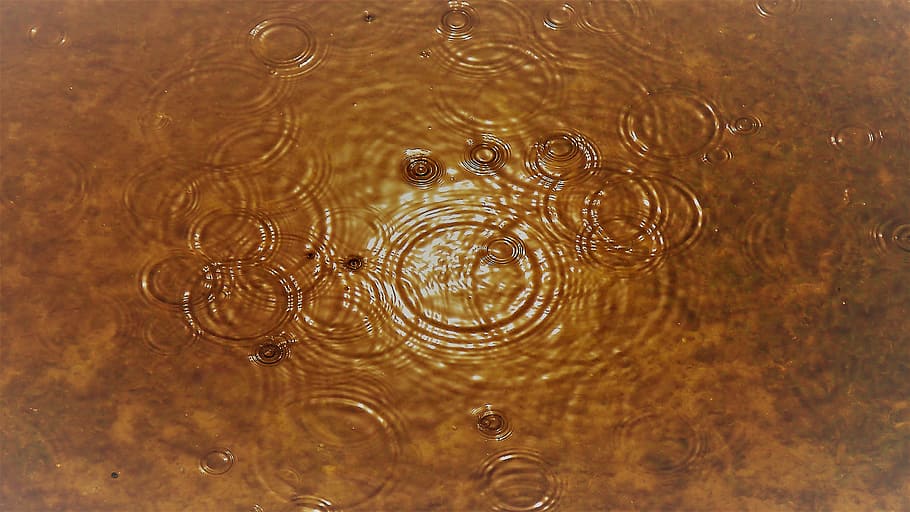 Rain, Water, Mood, Rings, Waters, backgrounds, textured, pattern HD wallpaper