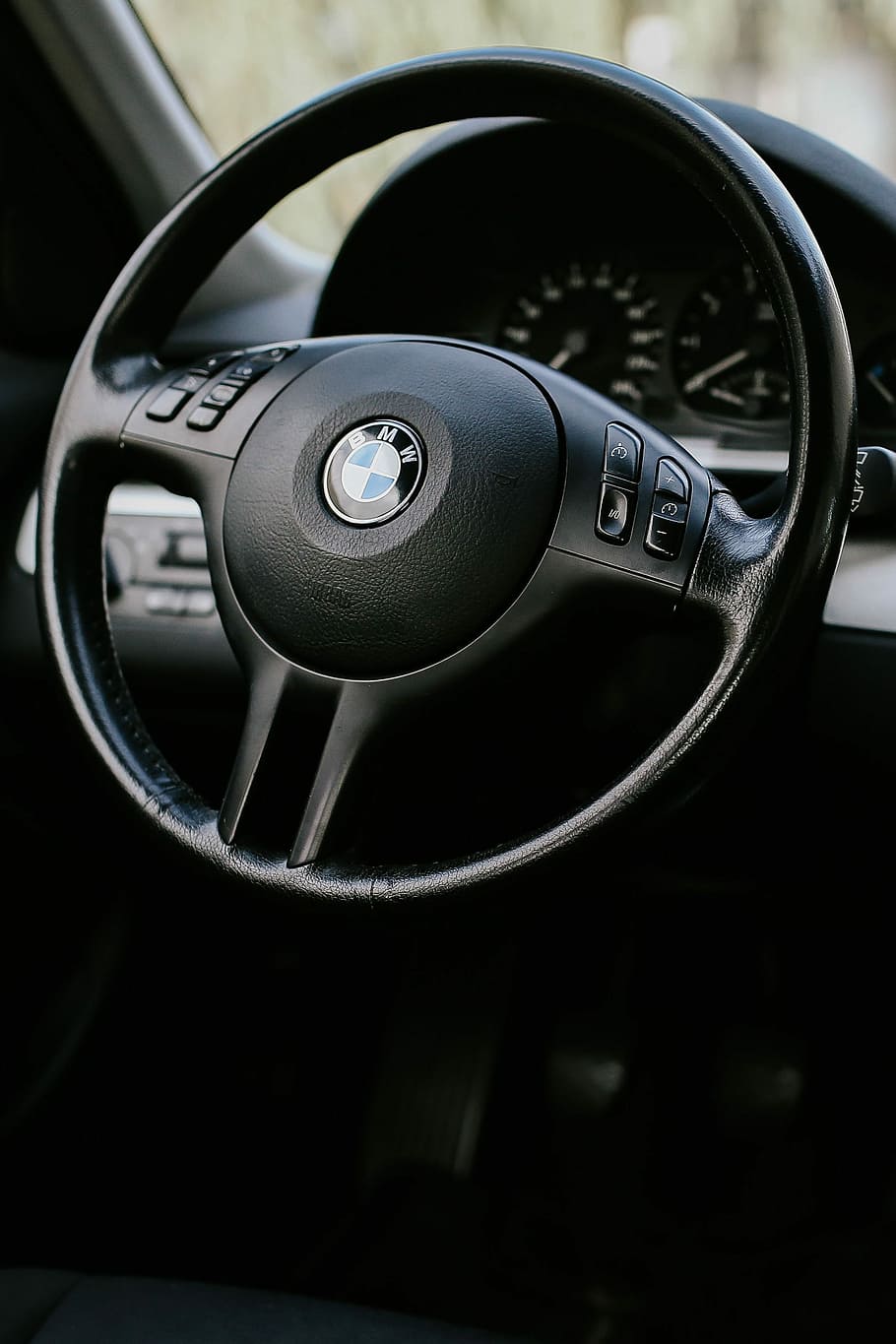 Inside a car, interior, black, bmw, dashboard, driving, transportation, HD wallpaper