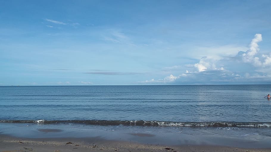 sea, rest, beach, relaxation, horizon, peace, calm, costacamera HD wallpaper
