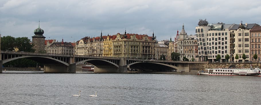 prague, praha, architecture, built structure, bridge, bridge - man made structure HD wallpaper