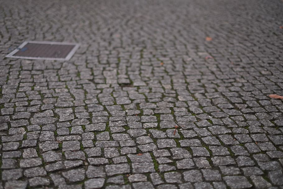 stone, floor, old, textured, vintage, street, pattern, no people HD wallpaper