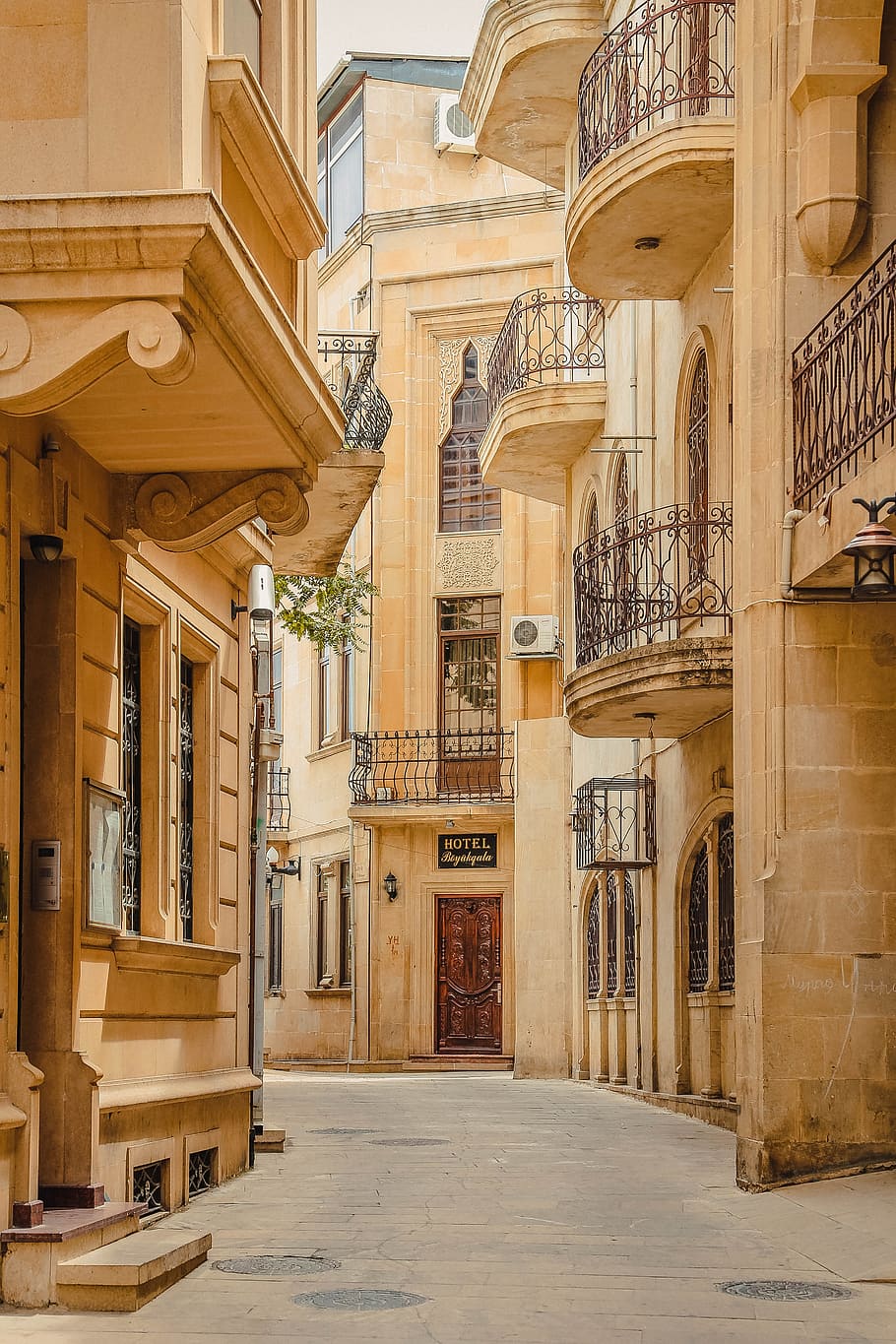 alleyway surrounded by houses, Ancient, Antique, Arabic, Architecture