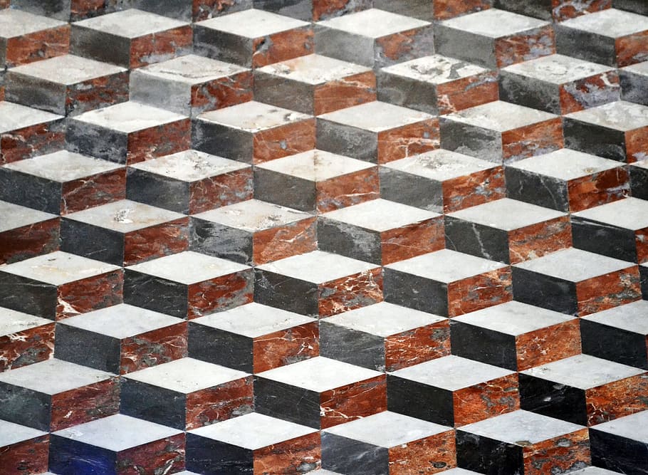 Tile, Marble, Italy, Pattern, mosiac, checked pattern, backgrounds, HD wallpaper