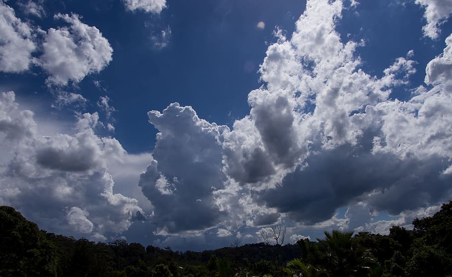 Clouds, White, Dramatic, grey, blue, weather, sky, australia HD wallpaper