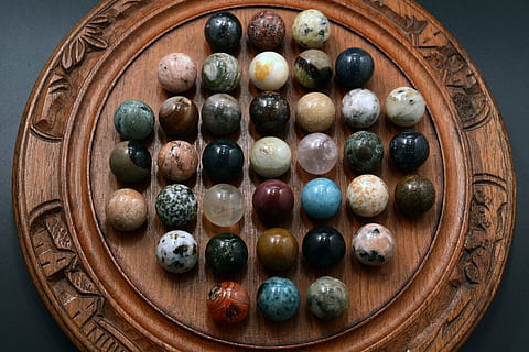 solitaire, play, logically, hop, balls, tactics, leisure, rates HD wallpaper