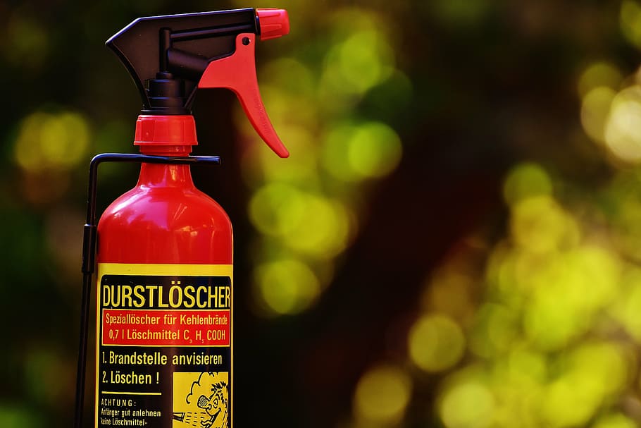 thirst quencher, fun, funny, drink, bottle, fire extinguisher HD wallpaper