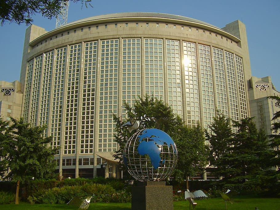 beijing, china, building, ministry of foreign affairs, architecture