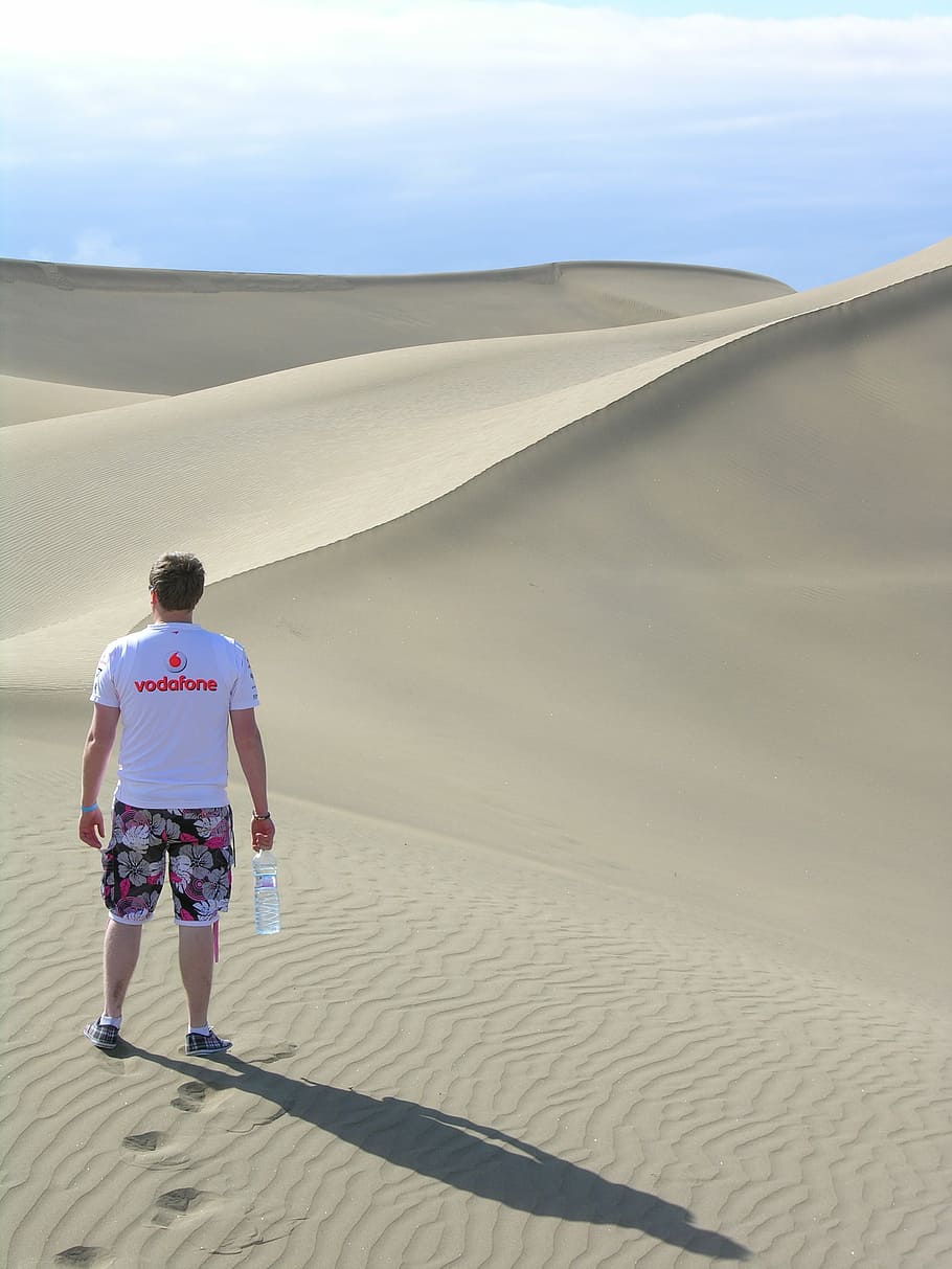 Desert, Sand, Sand, Dune, Spain, Landscape, outdoor, empty HD wallpaper