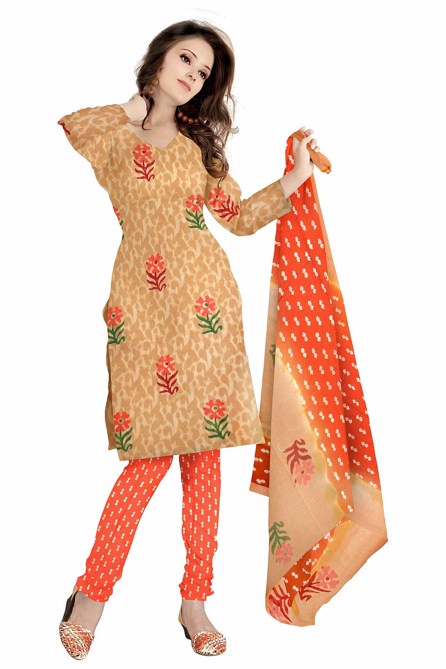 indian clothing, fashion, silk, dress, woman, model, cotton, HD wallpaper