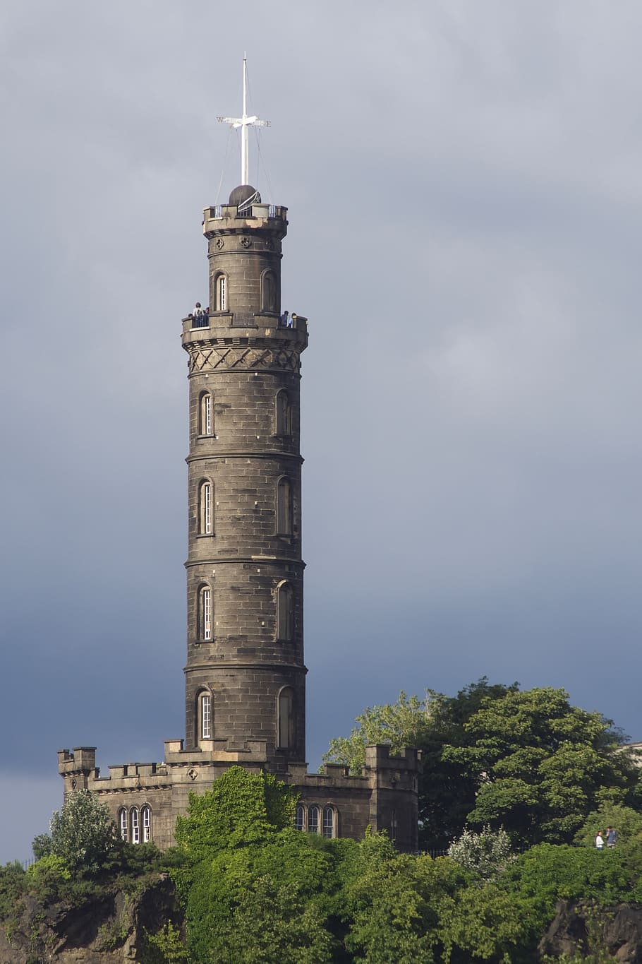 nelson monument, calton hill, edinburgh, scotland, architecture, HD wallpaper
