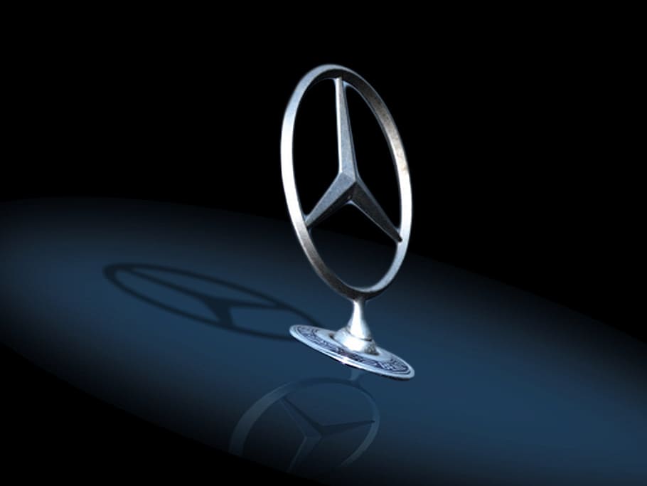 HD wallpaper: Mercedes-Benz emblem isolated on black background, Daimler,  Benz | Wallpaper Flare
