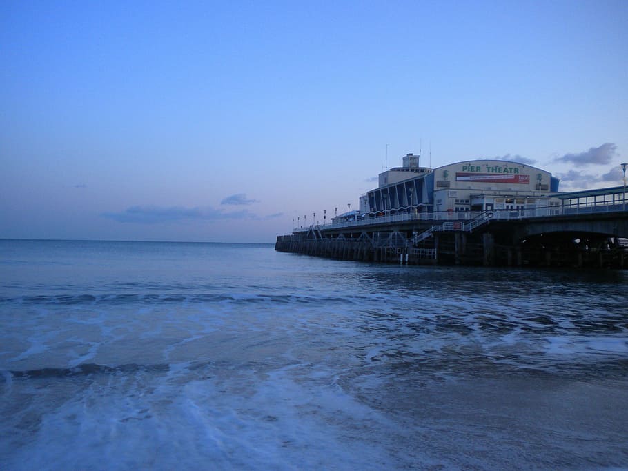 1920x1080px | free download | HD wallpaper: bournemouth pier, beach ...