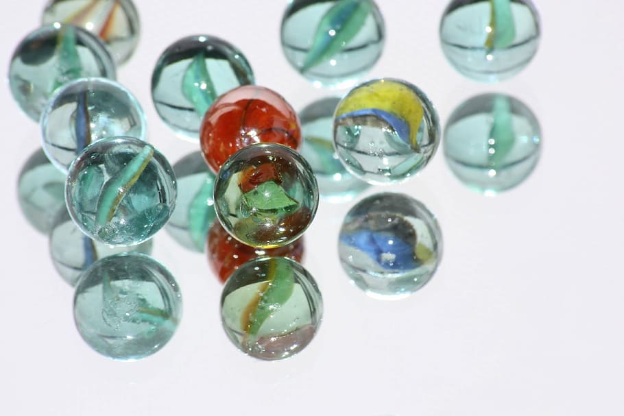 marbles, glass marbles, balls, glass ball, colorful, roll, child, HD wallpaper