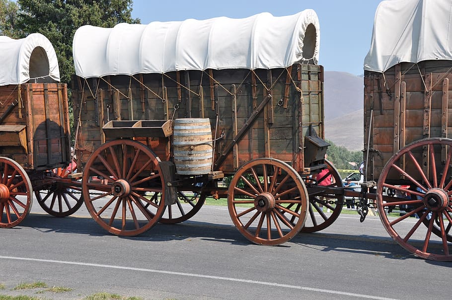 wagon, wheel, rusty, transportation, wooden, vintage, carriage HD wallpaper