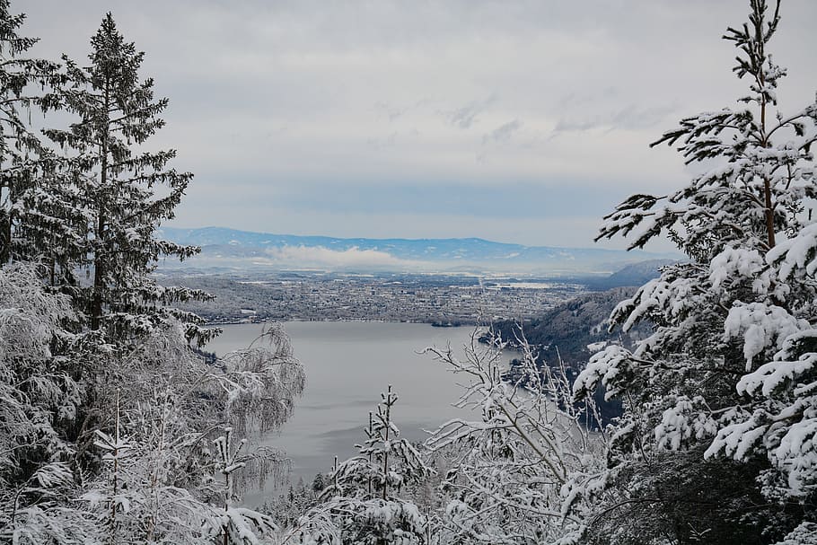 snow, carinthia, austria, nature, winter, mountains, wintry, HD wallpaper