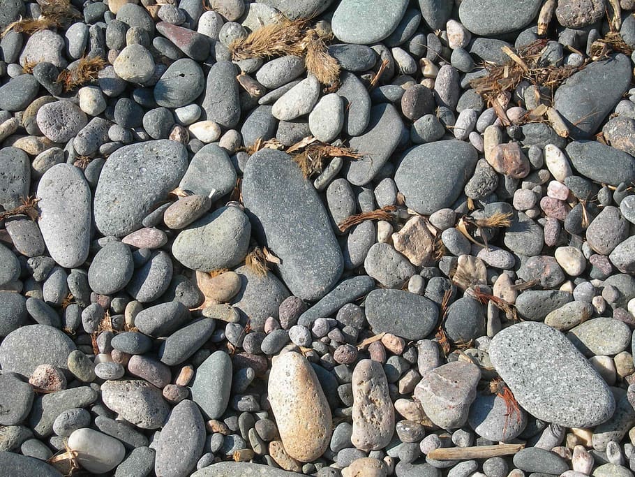 stone, riverbed, nature, pebble, bank, rock - Object, stone - Object HD wallpaper
