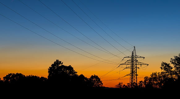Current, Energy, Electricity, strommast, power line, power poles HD wallpaper