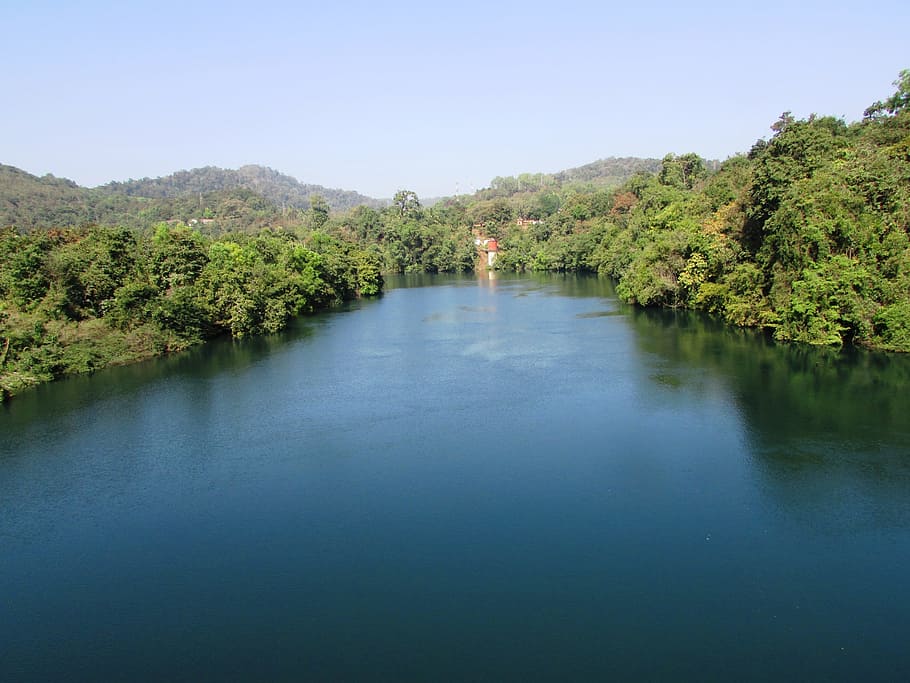 Kali River, Dandeli, India, Water, bend, landscape, wilderness HD wallpaper