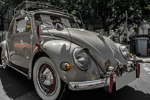 vw, auto, vw beetle, oldtimer, classic, volkswagen, vehicle HD wallpaper