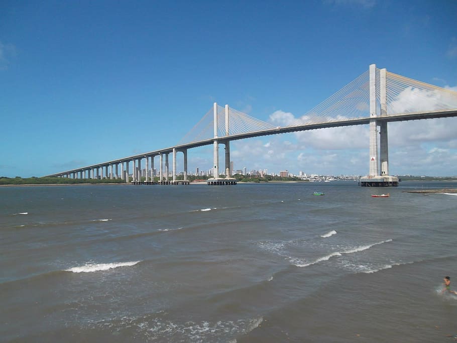 beach, nature, sol, brazil, mar, landscape, beautiful, bridge - Man Made Structure HD wallpaper