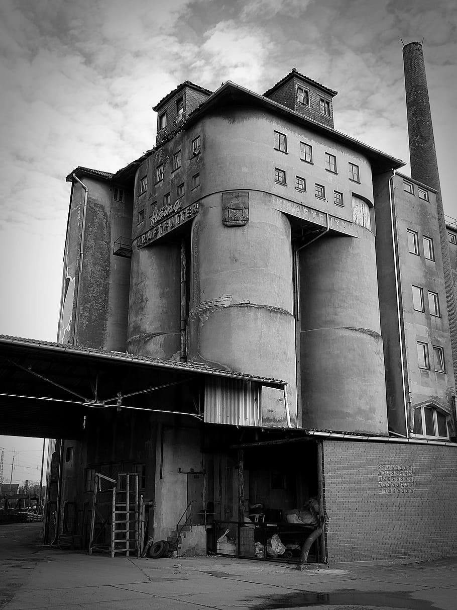 industrial building, old, factory, leave, lapsed, industry HD wallpaper