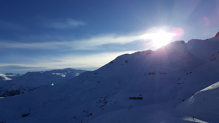 Snow, Ski, Skiing, Mountains, Gastein, wintry, white, ski run HD wallpaper