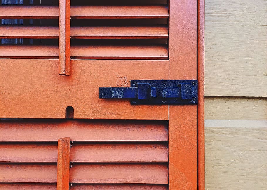 Shutter, Latch, Architecture, House, no people, wood - material HD wallpaper