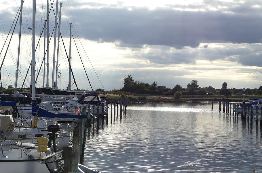 ship, boot, water, port, sail, anchorage, sea, sailing vessel HD wallpaper