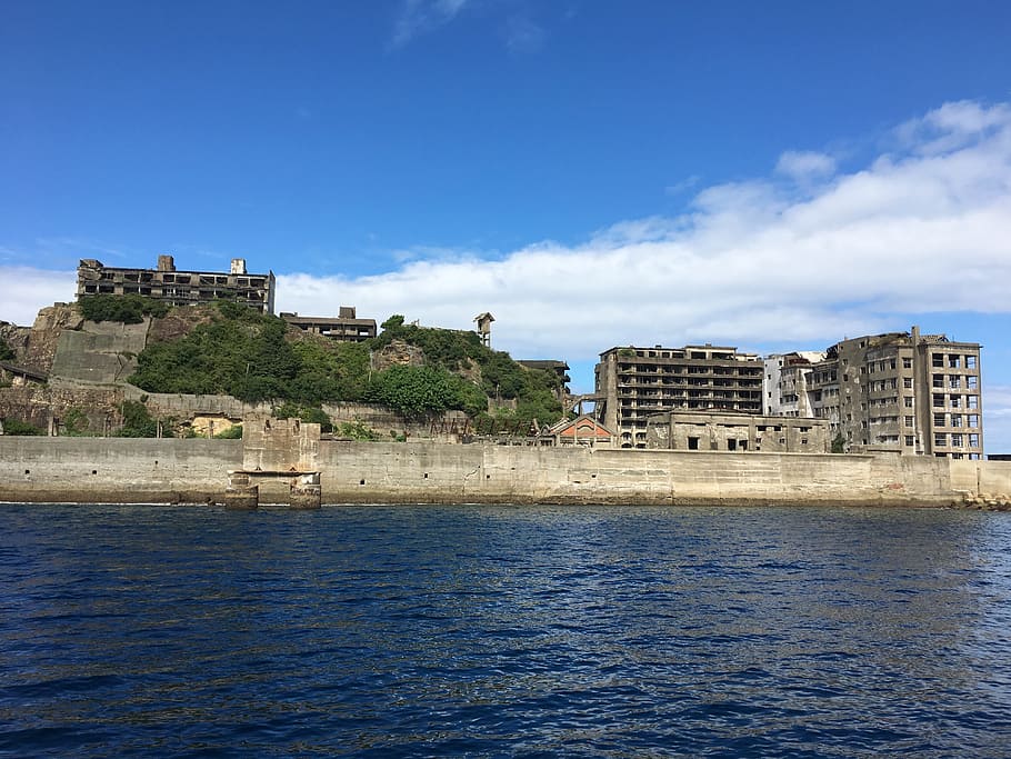 battleship island, hashima, gunkanjima, nagasaki, unesco, world heritage, HD wallpaper