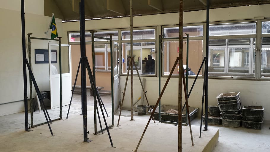 construction, template iron, home, tripod, architecture, built structure HD wallpaper