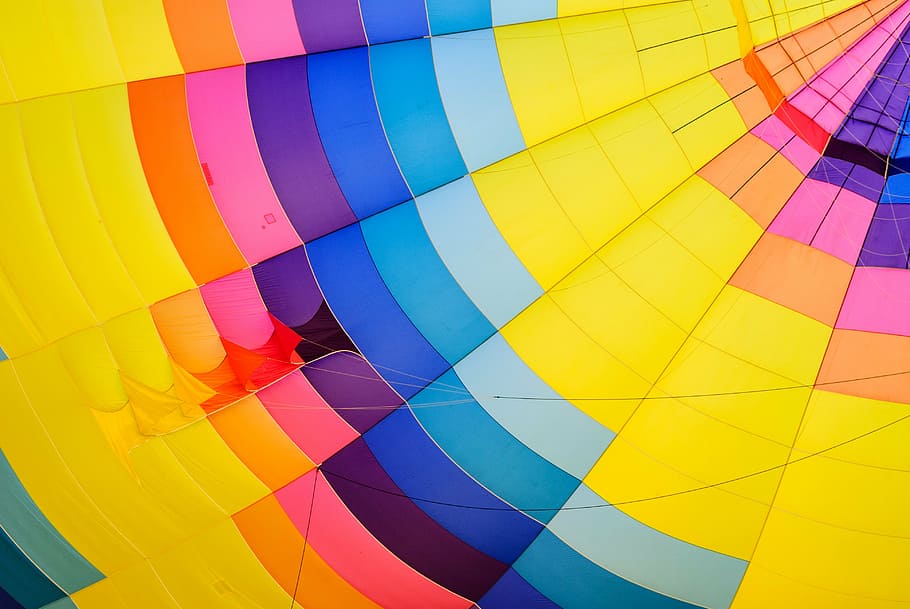 multicolored canopy, abstract, airship, bright, colorful, colourful