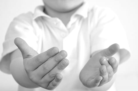 child raising both hands in front of the camera, emergency HD wallpaper